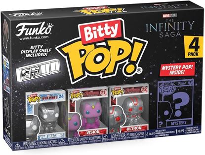 Picture of Marvel Funko Bitty POP! Pack 4 Figuras War Machine, Vision, Ultron + 1 Mystery 2,5 cm