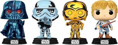 Imagen de Star Wars Pack de 4 Figuras POP! Vinyl Retro Series - Darth Vader - Stormtrooper - C-3PO - Luke Skywalker - Special Edition 9 cm
