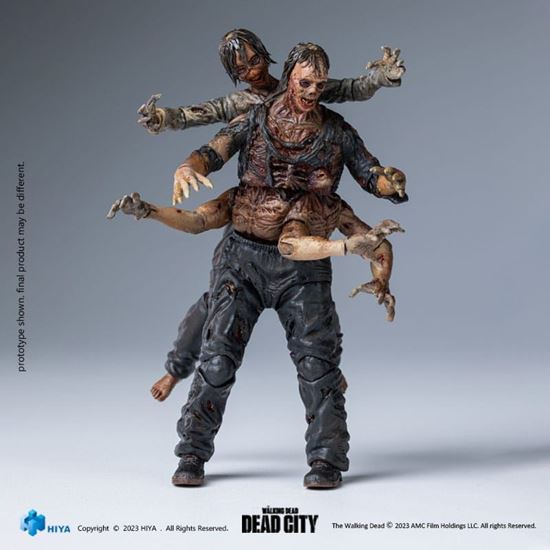 Foto de The Walking Dead Figura 1/18 Exquisite Mini Dead City Walker King 11 cm