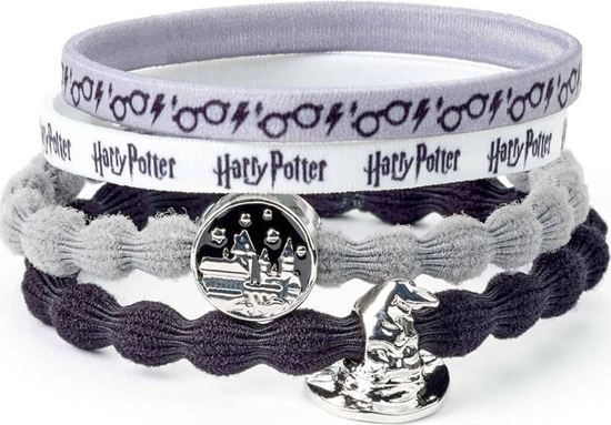 Foto de Set de 4 Gomas para el pelo Hogwarts & Sombrero Seleccionador - Harry Potter