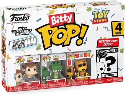 Picture of Toy Story Funko Bitty POP! Pack 4 Figuras Woody, Rex, Slinky Dog + 1 Mystery 2,5 cm
