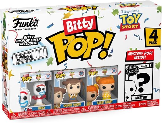 Foto de Toy Story Funko Bitty POP! Pack 4 Figuras Forky, Sheriff Woody, Gabby Gabby + 1 Mystery 2,5 cm