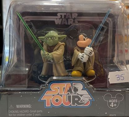 Imagen de Figuras Jedi Mickey & Yoda - Star Tours - Disney & Star Wars