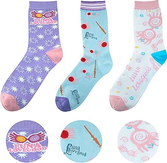 Foto de Set 3 Pares de Calcetines Luna Lovegood Talla 35-45 - Harry Potter