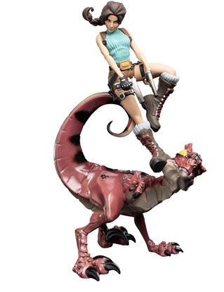 Imagen de Tomb Raider Figura Mini Epics Lara Croft & Raptor 24 cm