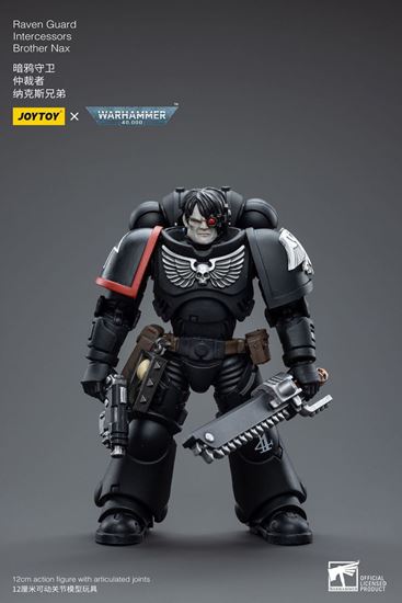 Foto de Warhammer 40k Figura 1/18 Raven Guard Intercessors Brother Nax 12 cm