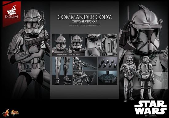 Foto de Star Wars Figura Movie Masterpiece 1/6 Commander Cody (Chrome Version) Hot Toys Exclusive 30 cm