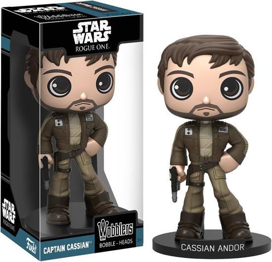 Foto de Funko Wobbler Bobble Head Star Wars - Captain Cassian Andor 15 cm