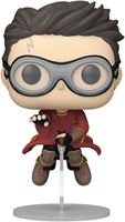 Foto de Harry Potter y El Prisionero de Azkabán POP! Movies Vinyl Figura Harry with Broom (Quidditch) 9 cm