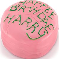 Foto de Tarta de Cumpleaños de Harry "Happy Birthdae" - Toyllectible Pufflums™ - Harry Potter