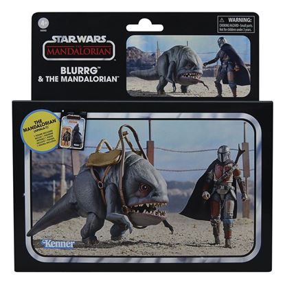 Imagen de Star Wars: Vintage Collection Pack de 2 Figuras Blurrg & The Mandalorian 10 cm