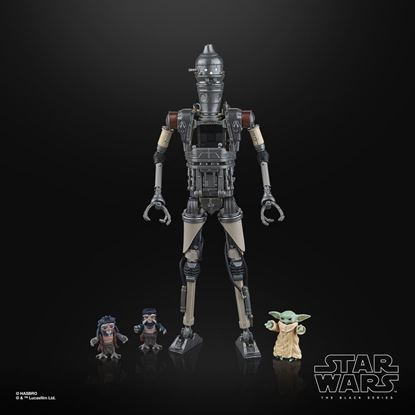 Imagen de Star Wars: The Mandalorian Black Series Pack de 2 Figuras IG-12 & Grogu 15 cm