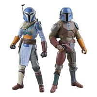 Foto de Star Wars: The Mandalorian Black Series Pack de 2 Figuras Mandalorian Shriek-Hawk Trainers 15 cm