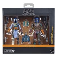 Foto de Star Wars: The Mandalorian Black Series Pack de 2 Figuras Mandalorian Shriek-Hawk Trainers 15 cm