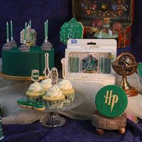 Foto de Set de 7 Velas de Cumpleaños Slytherin - Harry Potter