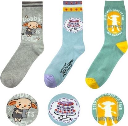 Imagen de Set 3 Pares de Calcetines Dobby Talla 35-45 - Harry Potter