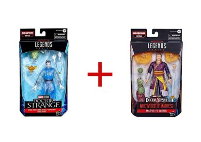 Imagen de PACK MARVEL LEGENDS DOC. STRANGE ASTRAL FORM + WONG