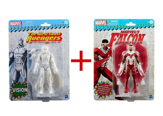 Foto de PACK MARVEL LEGENDS RETRO SERIES FALCON + VISION