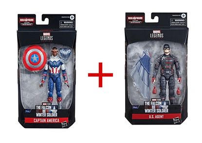 Imagen de PACK OFERTA MARVEL LEGENDS FALCON + US AGENT