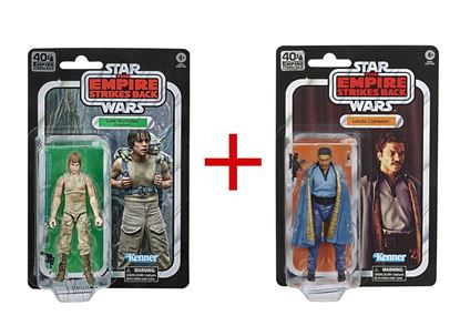 Imagen de PACK Star Wars Black Series Luke (Dagobah) + Star Wars Episode V Black Series Figuras 15 cm 40th Anniversary 2020 Wave 2 Lando Calrissian