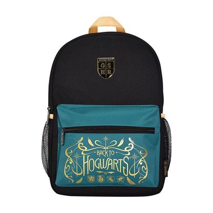 Imagen de Mochila casual Back to Hogwarts negra y azulado