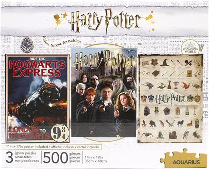 Imagen de Set 3 Puzzles 500 Piezas - Harry Potter