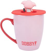 Foto de Taza Dobby Rosa con Tapa Silicona - Harry Potter