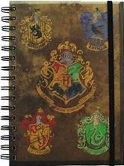 Foto de Cuaderno A5 Hogwarts y Casas - Harry Potter