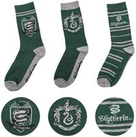 Foto de Set 3 Pares de Calcetines Slytherin Talla 35-45 - Harry Potter