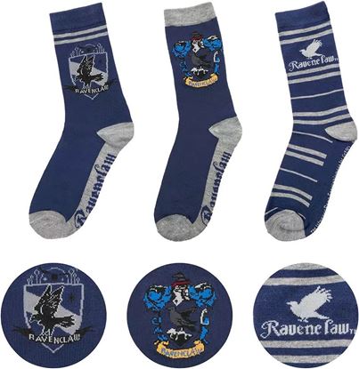 Imagen de Set 3 Pares de Calcetines Ravenclaw Talla 35-45 - Harry Potter
