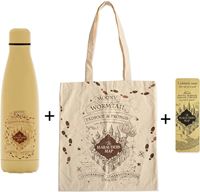 Foto de Set Botella Térmica Mapa Merodeador 500 ml + Bolsa Tela + Marcapáginas - Harry Potter