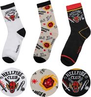 Foto de Set 3 Pares de Calcetines Hellfire Club Talla 35-45 - Stranger Things