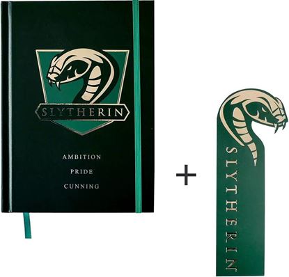 Imagen de Cuaderno A5 Slytherin con Marcapáginas - Harry Potter