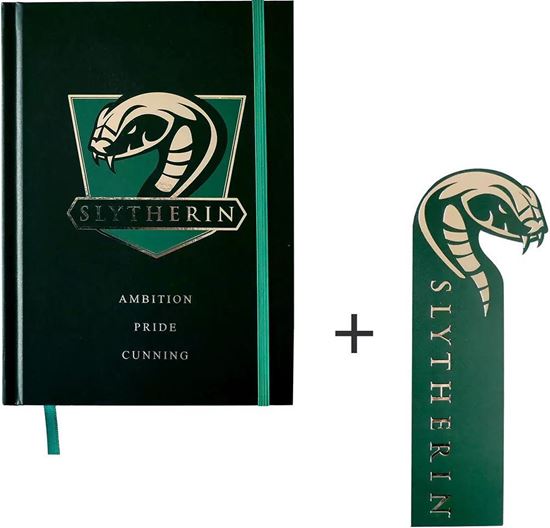 Foto de Cuaderno A5 Slytherin con Marcapáginas - Harry Potter