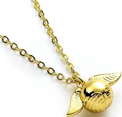 Imagen de Collar Snitch Dorada 3D - Harry Potter
