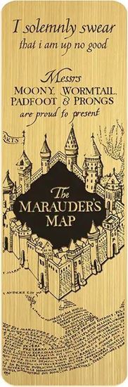 Foto de Marcapáginas Metálico Mapa del Merodeador - Harry Potter