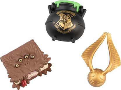 Imagen de Set 3 Imanes - Monstruoso Libro de los Monstruos, Caldero & Snitch Dorada - Harry Potter