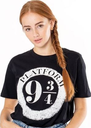 Imagen de Camiseta Andén 9 3/4 Negra Adulto Unisex Talla L - Harry Potter